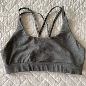 NOBULL Grey Sports Bra • M